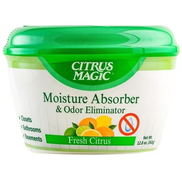 618372454 Moisture and Odor Absorber, 128 oz, Fresh Citrus, Citrus Magic, Mfr#: 618372454/873-6PK
